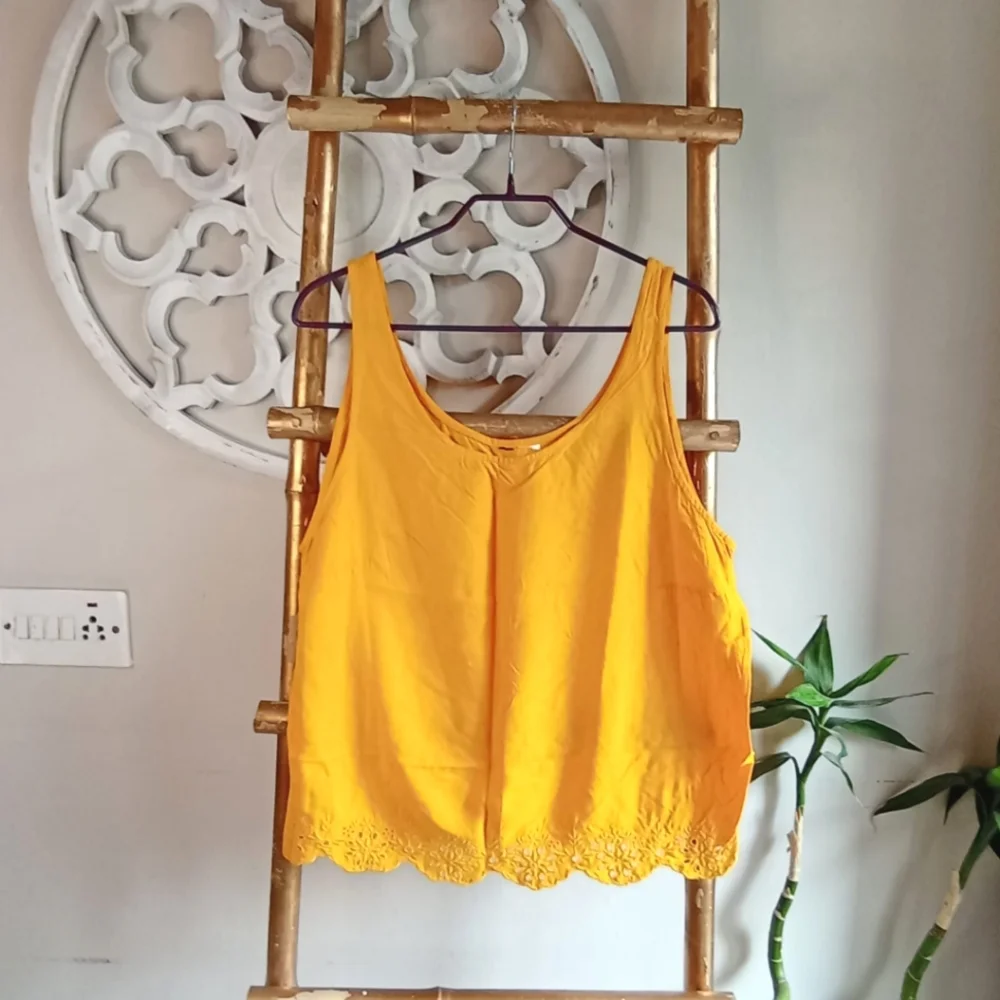 💚 Orange Broderie Anglaise Top - Picture 8 of 14